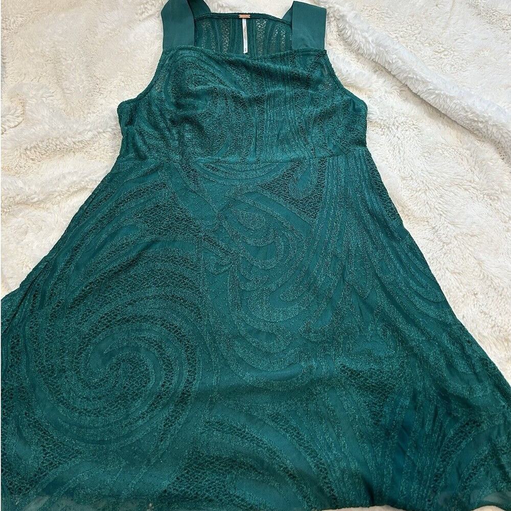 Free People Teal Mini Dress